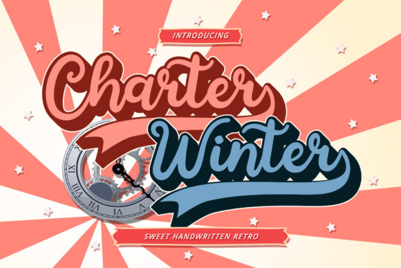 Charter Winter Font: Retro Branding for Small Business