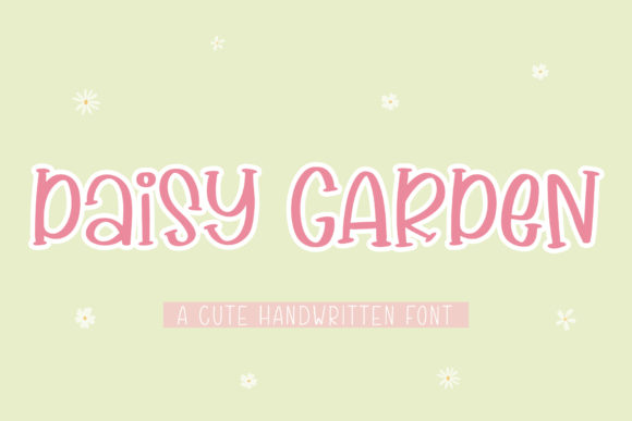 Daisy Garden Font: A Handwritten Typeface for Editorial Design