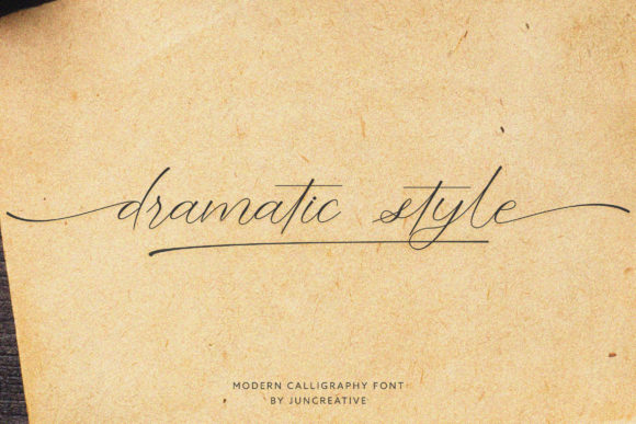 Dramatic Style Font for Elegant Handmade Crafts