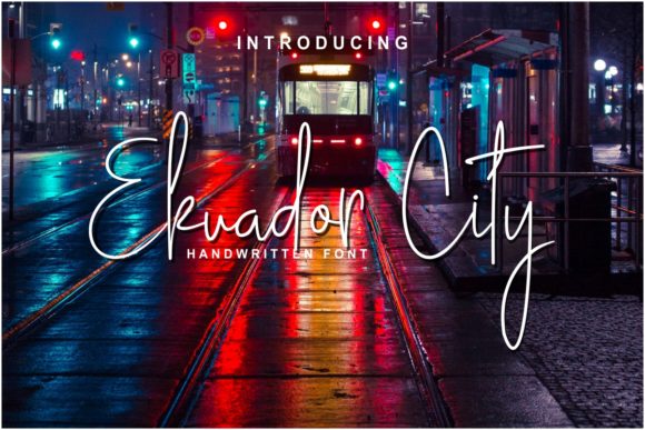 Ekuador City Font: Handwritten Charm for Makers
