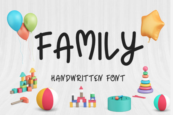 Family Font: A Friendly Handwritten Typeface for Crafters