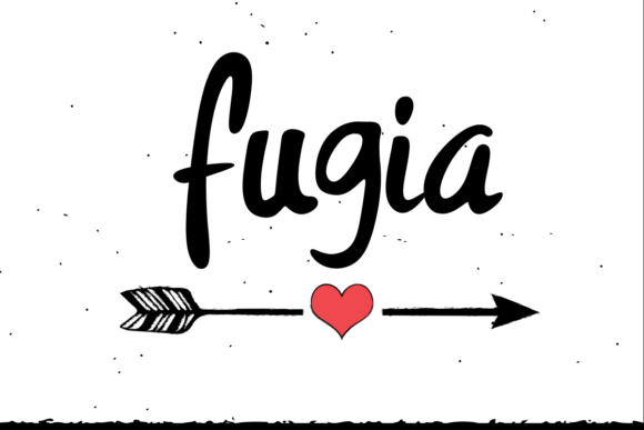 Fugia Font: Elegant Handwritten Script for Crafters