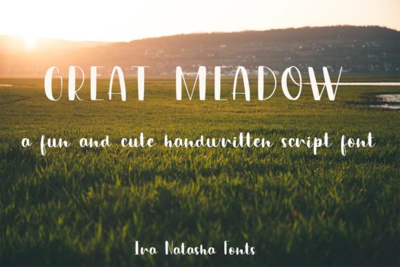 Great Meadow: A Charming Handwritten Font for Makers