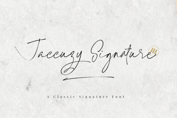 Jaccuzy Signature Font for Engaging Brand Content