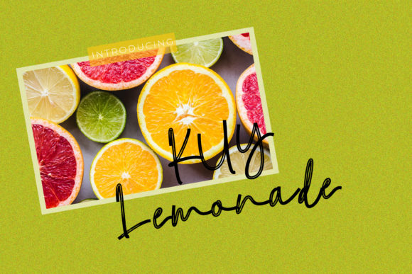 Kuy Lemonade: A Handwritten Font for Elegant Branding