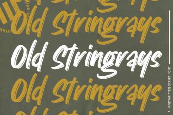 Old Stringrays Font: A Handwritten Typeface for Editorial Design