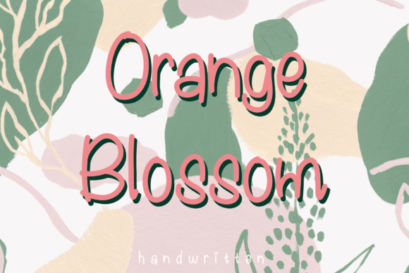 Orange Blossom Font: A Handwritten Typeface for Editorial Design