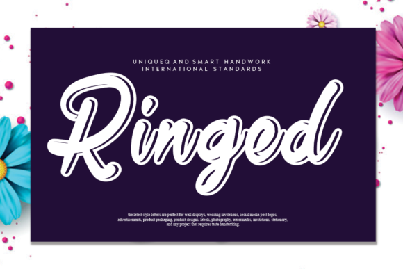 Ringed Font: Elevating Campaign Visuals with Classy Script