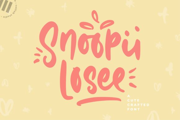 Snoopii Losee: A Playful Display Font for Editorial Design